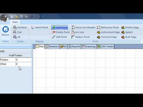 Drawing Counter Tops in Cabinet Vision