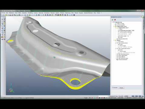 Springback compensation from 3D curves