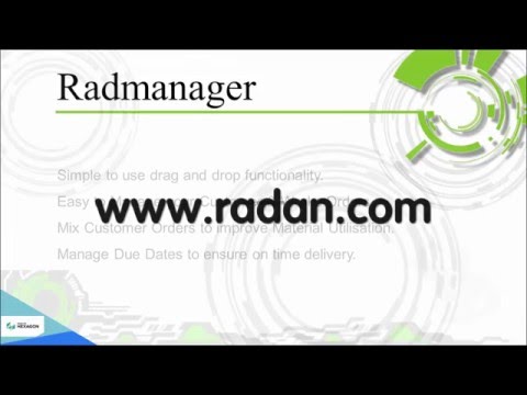 Radmanager from Radan - Transforming Customer Orders Into Nests